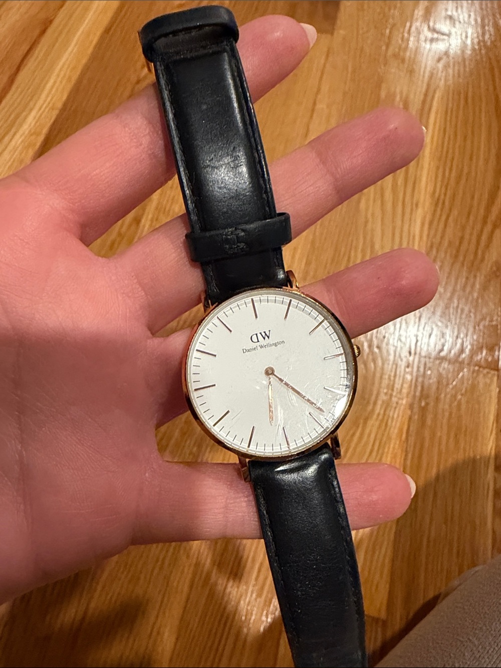 Watch on Leather Strap